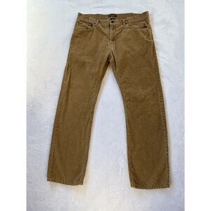 Men's Eddie Bauer Pants Corduroy Chino Size 38 X 32, Tan, Classic, Casual